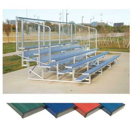 SPORT SUPPLY GROUP 4 Row 21 Ft. Powder Coated Bleachers - Blue NB0421CB